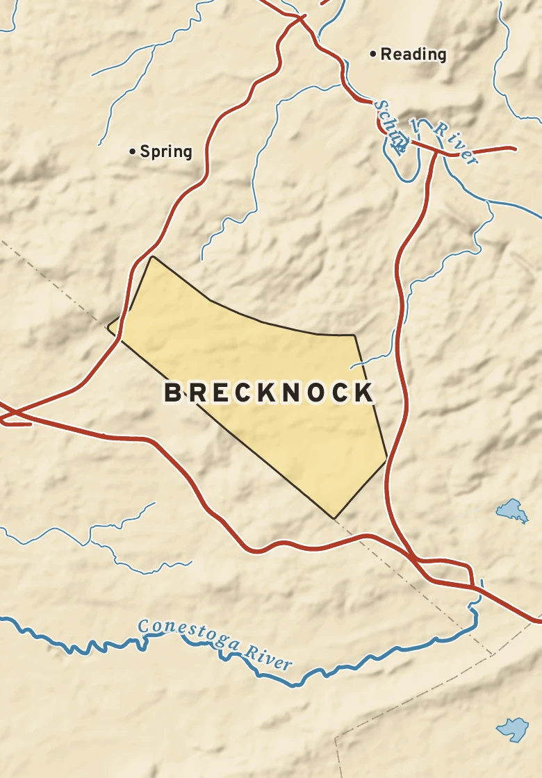 Atlas plate of Brecknock, Pennsylvania.