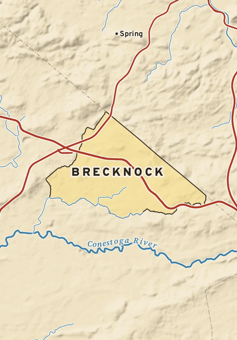 Atlas plate of Brecknock, Pennsylvania.