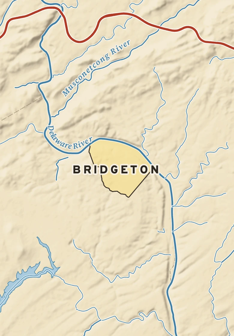 Atlas plate of Bridgeton, Pennsylvania.