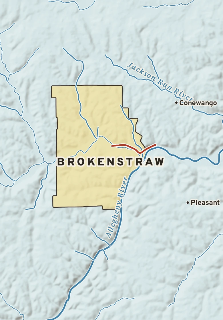 Atlas plate of Brokenstraw, Pennsylvania.