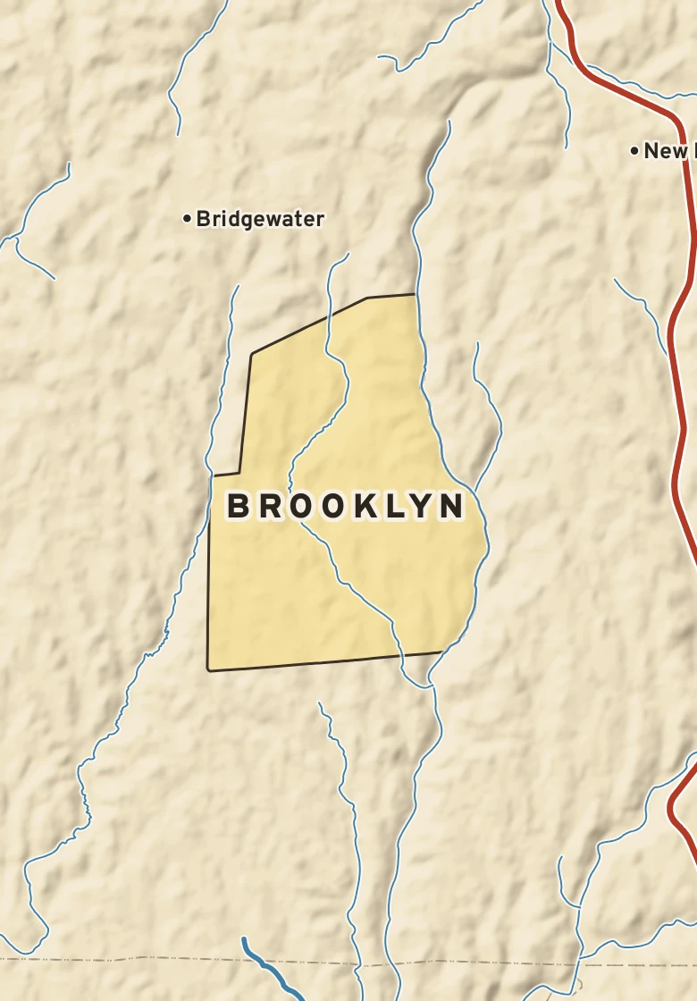 Atlas plate of Brooklyn, Pennsylvania.