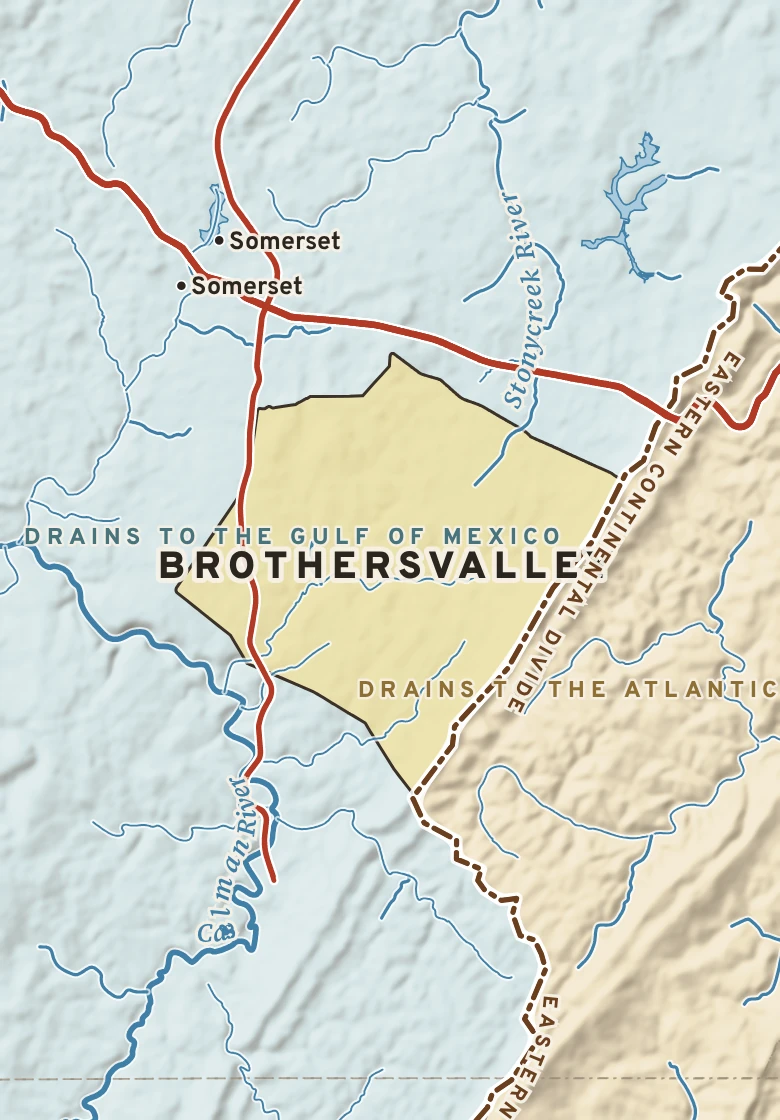 Atlas plate of Brothersvalley, Pennsylvania.