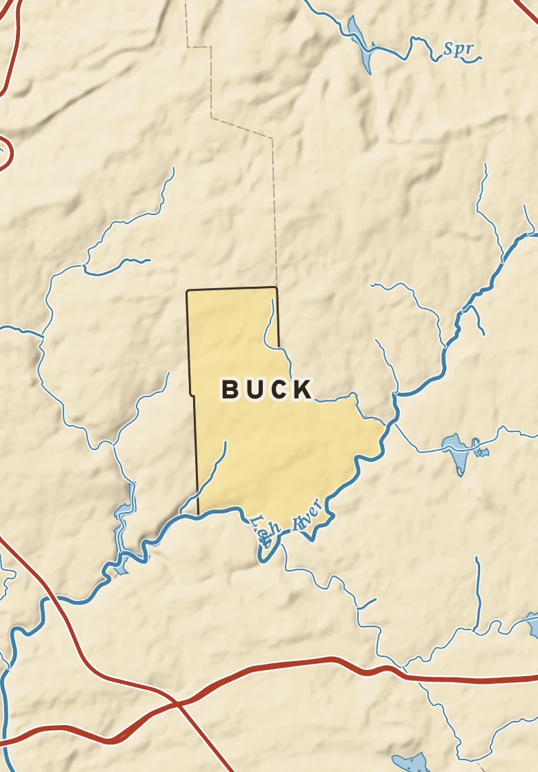 Atlas plate of Buck, Pennsylvania.