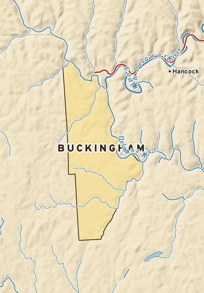 Atlas plate of Buckingham, Pennsylvania.