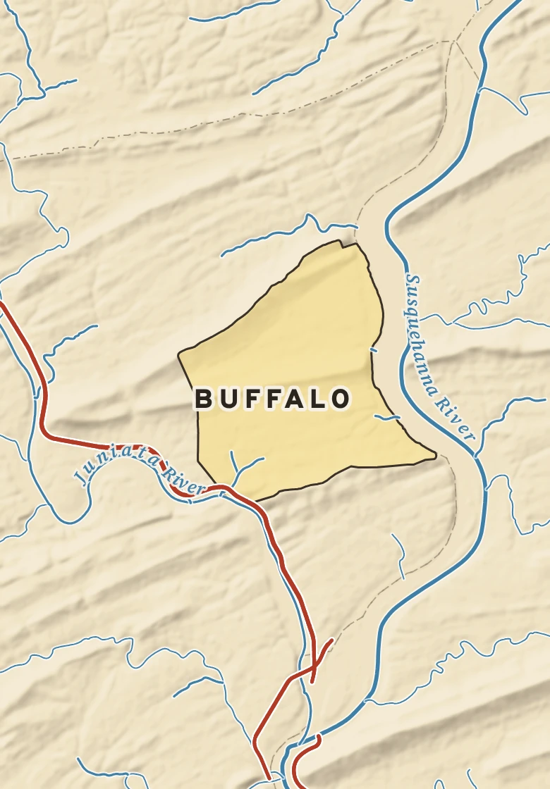 Atlas plate of Buffalo, Pennsylvania.