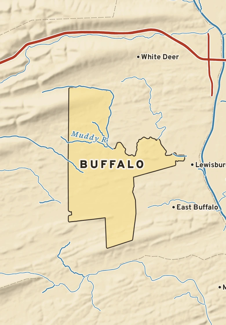 Atlas plate of Buffalo, Pennsylvania.