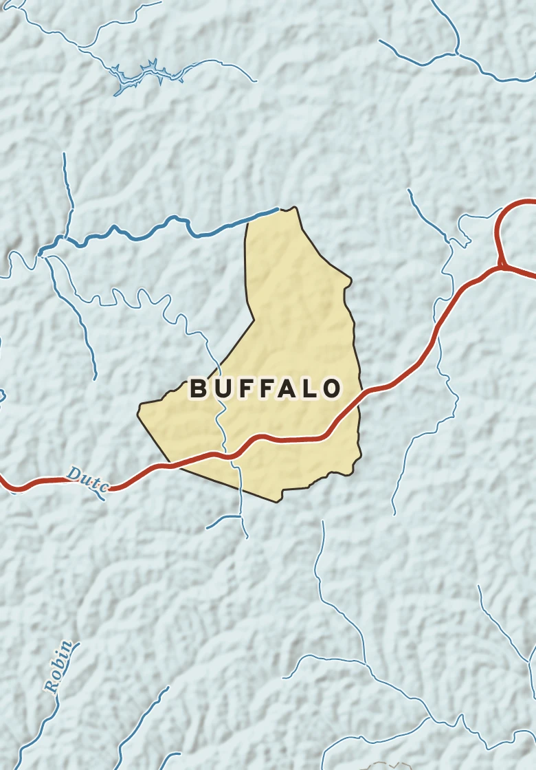 Atlas plate of Buffalo, Pennsylvania.