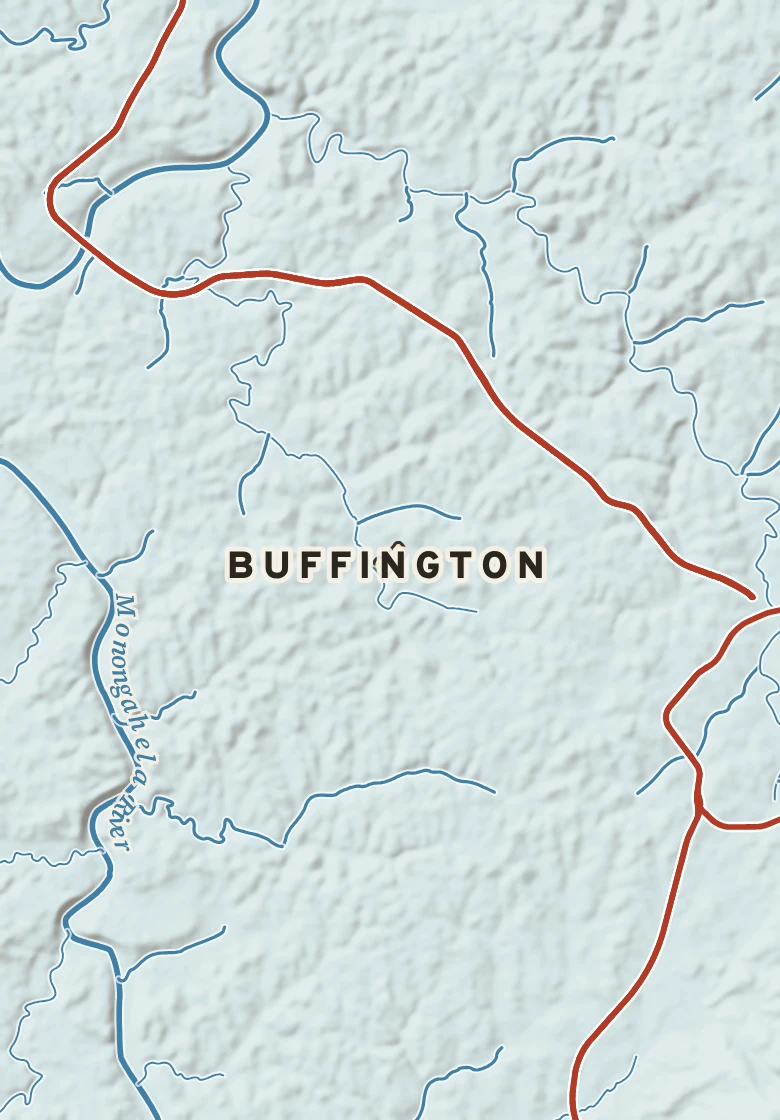 Atlas plate of Buffington, Pennsylvania.