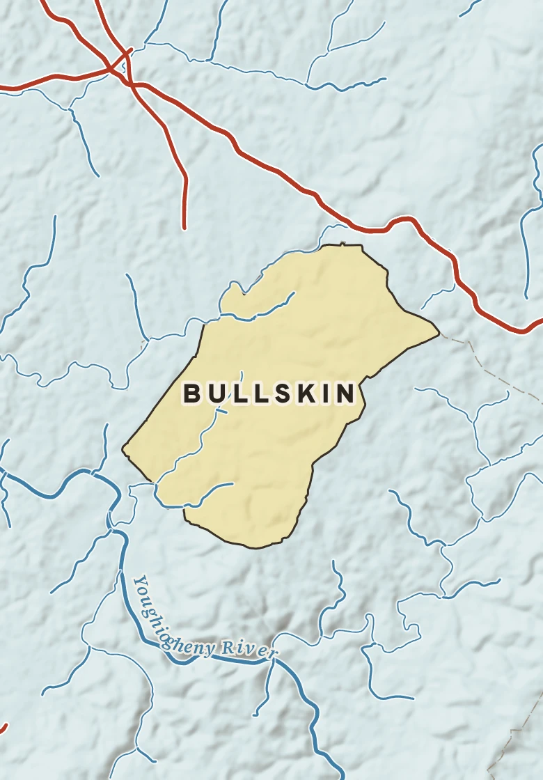 Atlas plate of Bullskin, Pennsylvania.