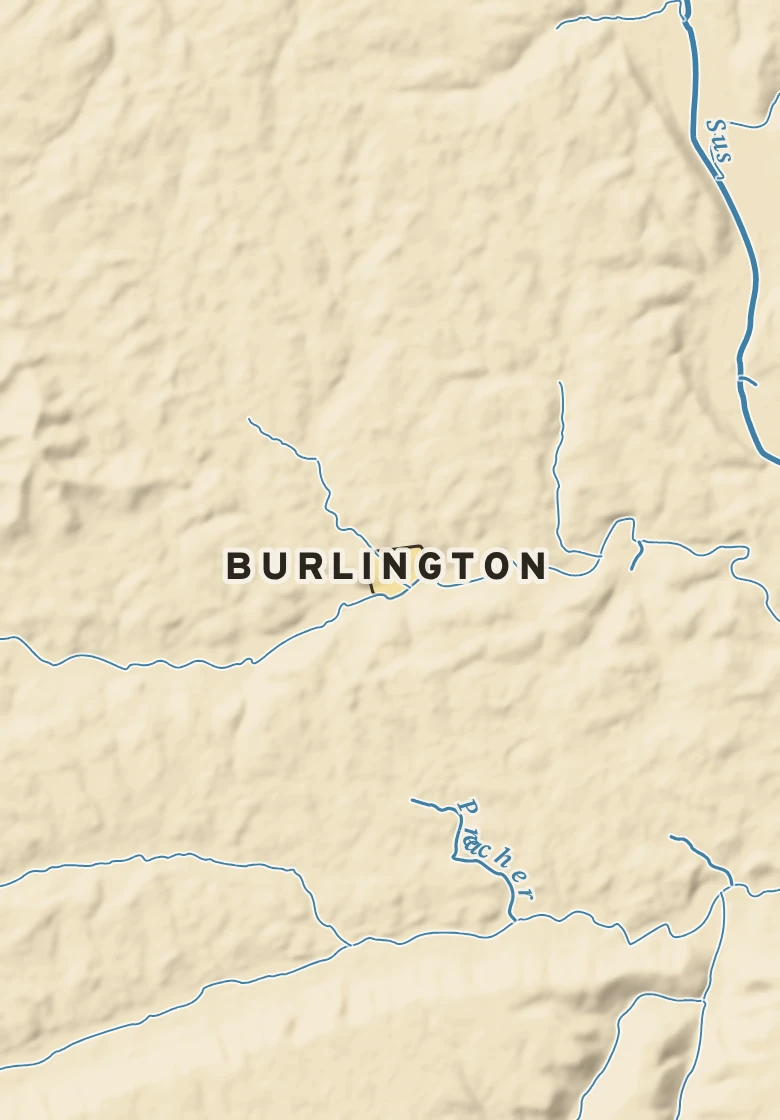 Atlas plate of Burlington, Pennsylvania.