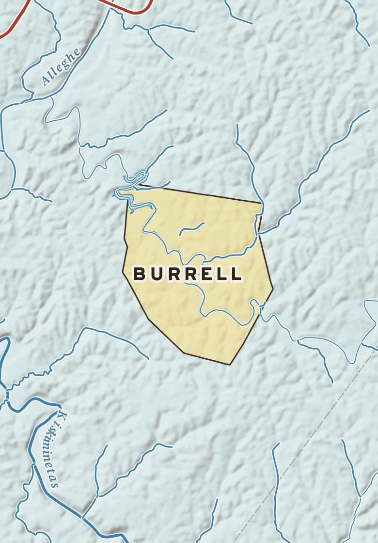 Atlas plate of Burrell, Pennsylvania.