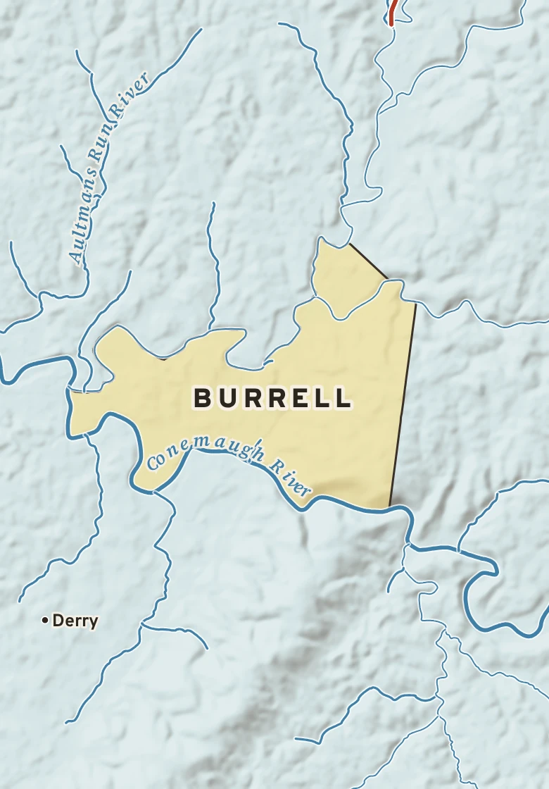 Atlas plate of Burrell, Pennsylvania.