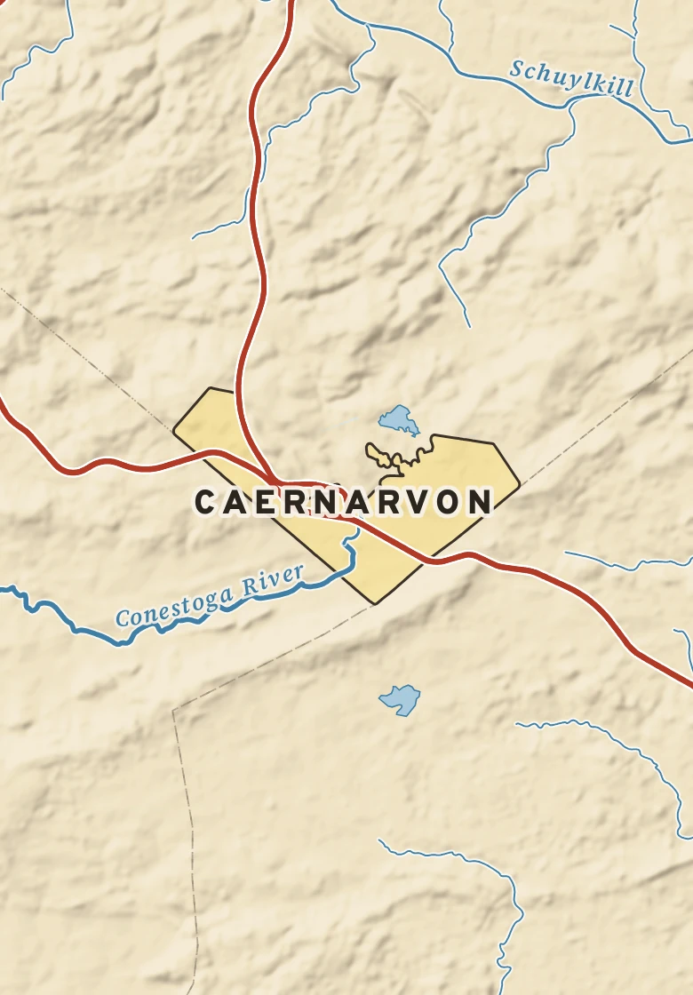 Atlas plate of Caernarvon, Pennsylvania.