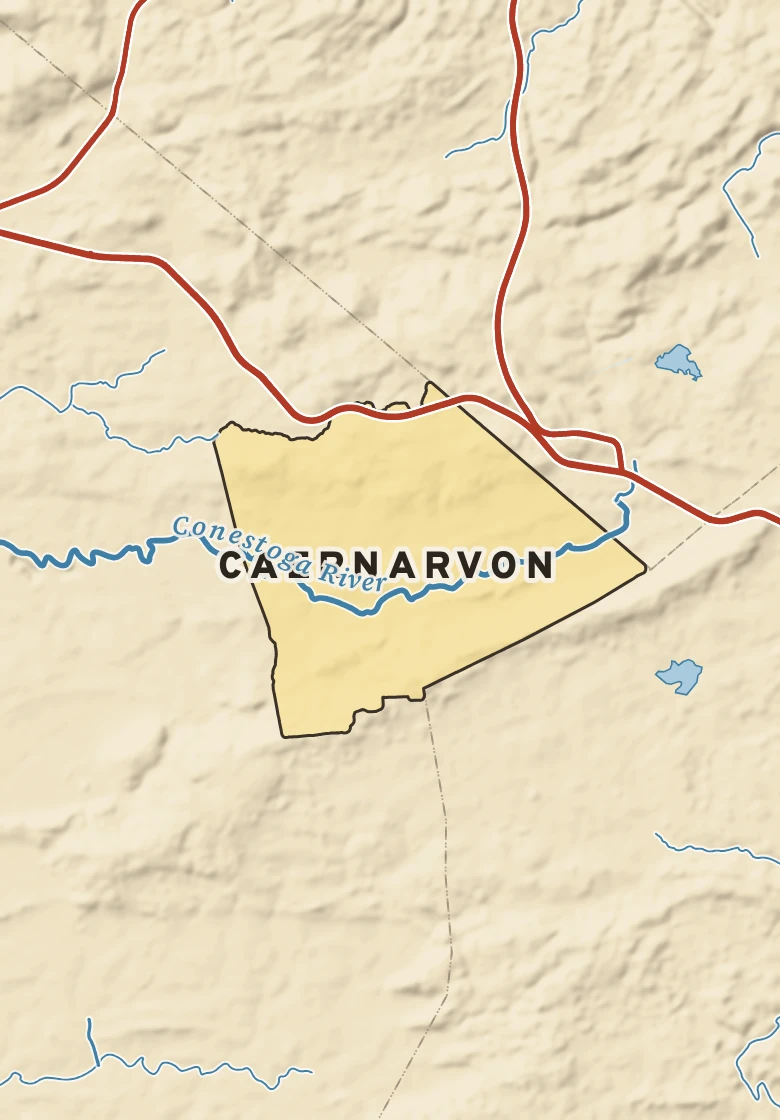 Atlas plate of Caernarvon, Pennsylvania.