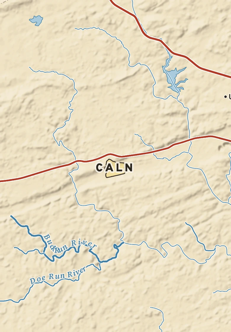 Atlas plate of Caln, Pennsylvania.