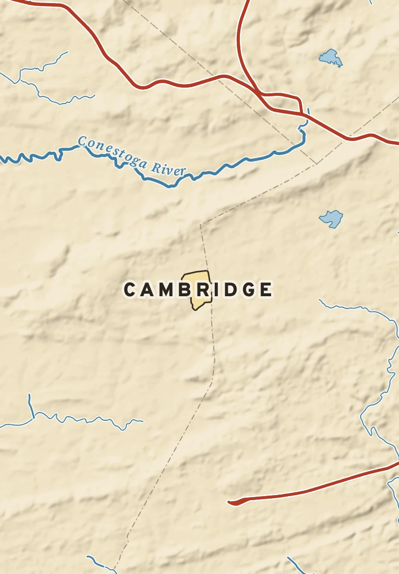 Atlas plate of Cambridge, Pennsylvania.