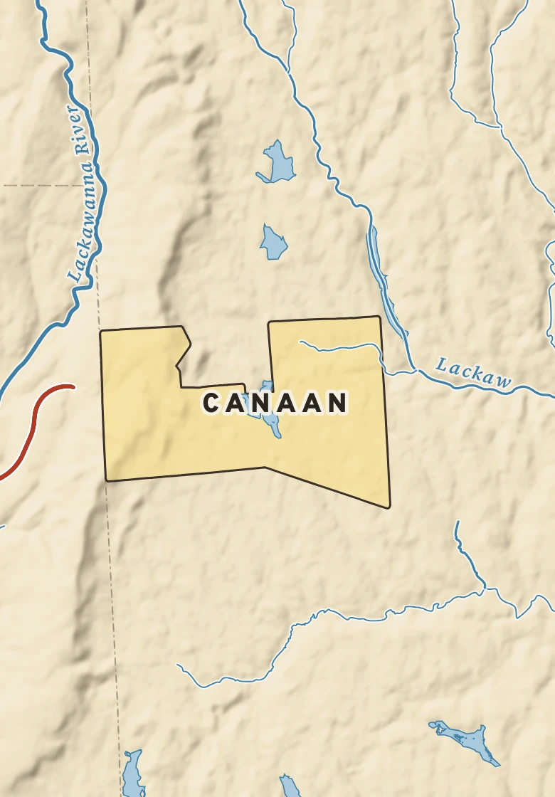 Atlas plate of Canaan, Pennsylvania.