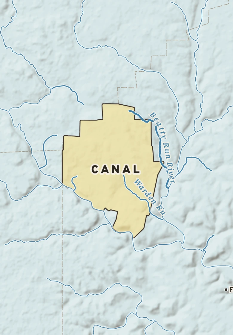 Atlas plate of Canal, Pennsylvania.