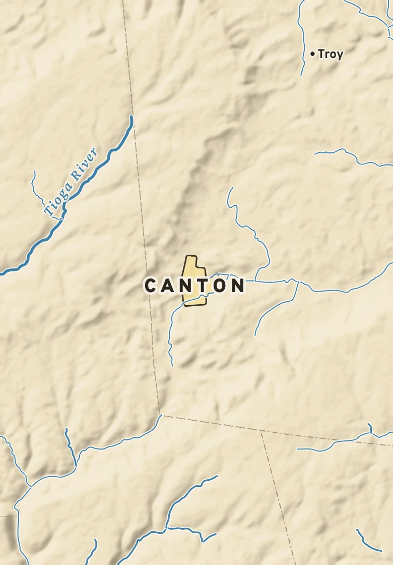Atlas plate of Canton, Pennsylvania.