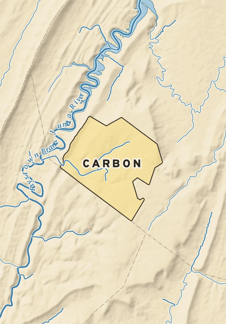 Atlas plate of Carbon, Pennsylvania.