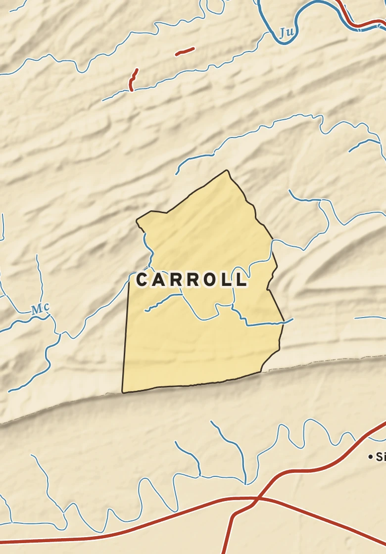 Atlas plate of Carroll, Pennsylvania.