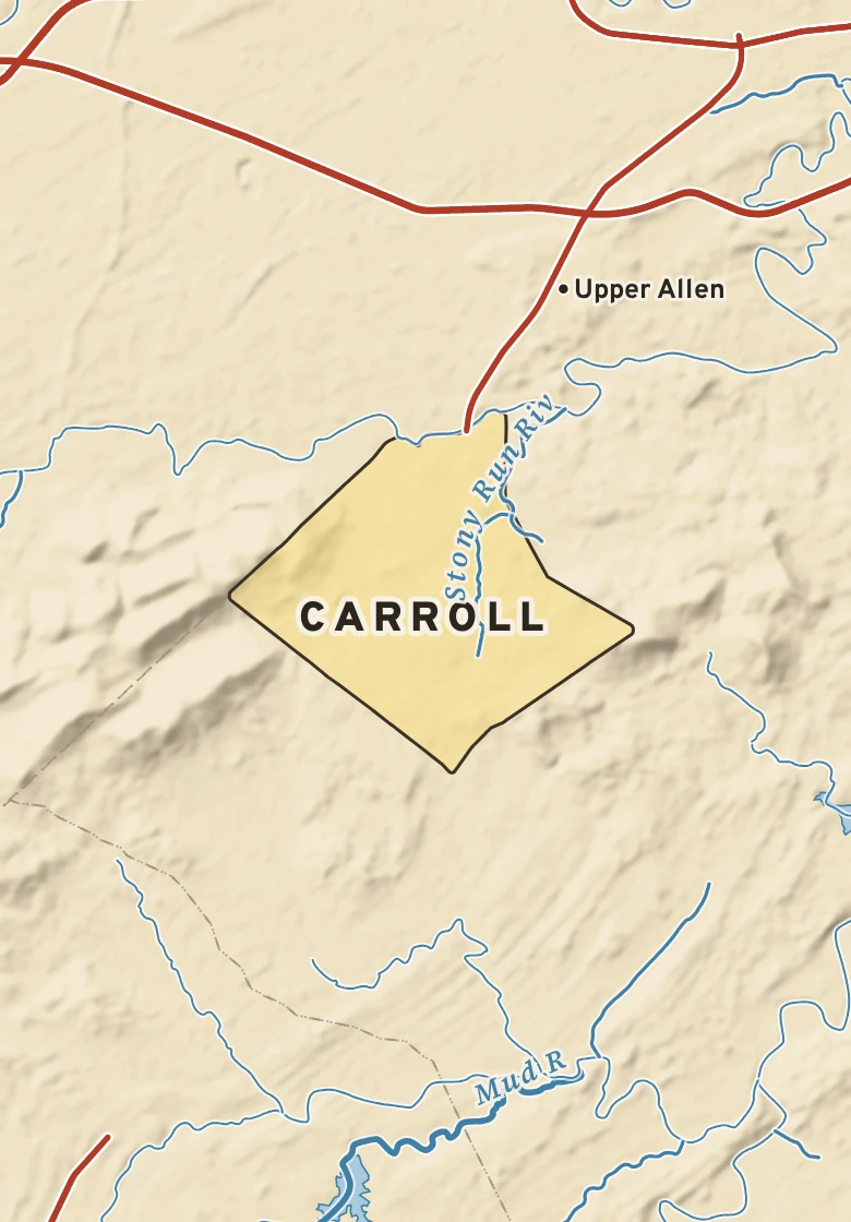 Atlas plate of Carroll, Pennsylvania.