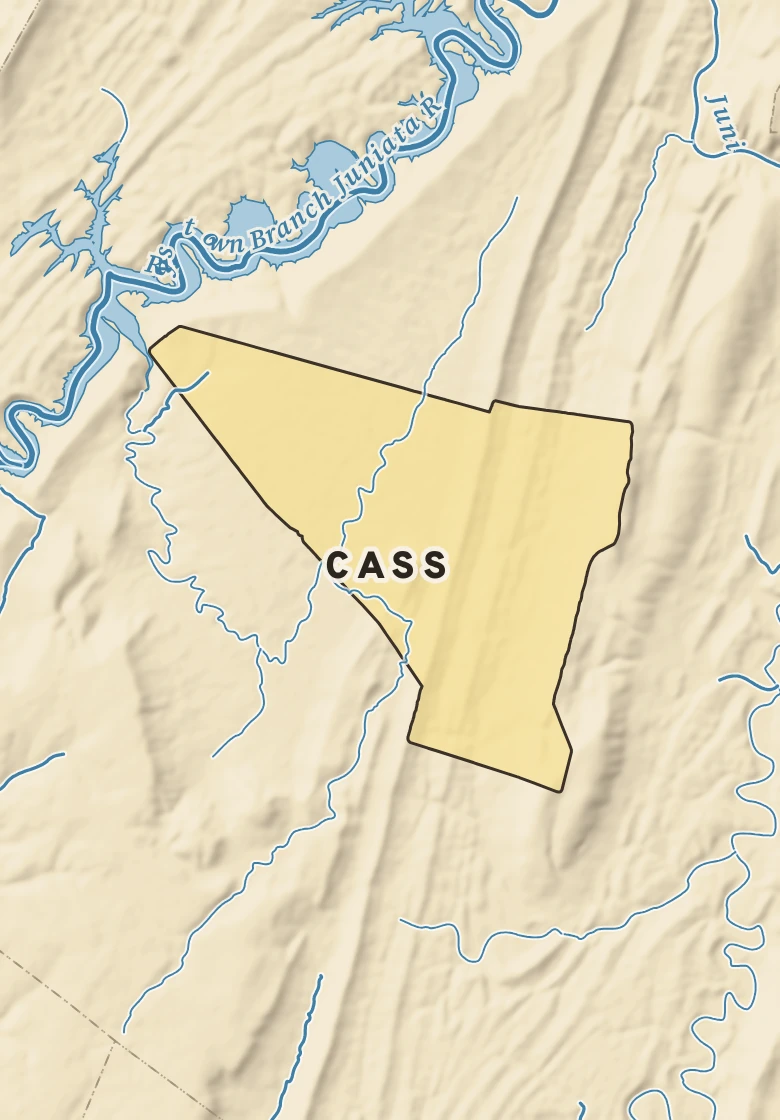 Atlas plate of Cass, Pennsylvania.