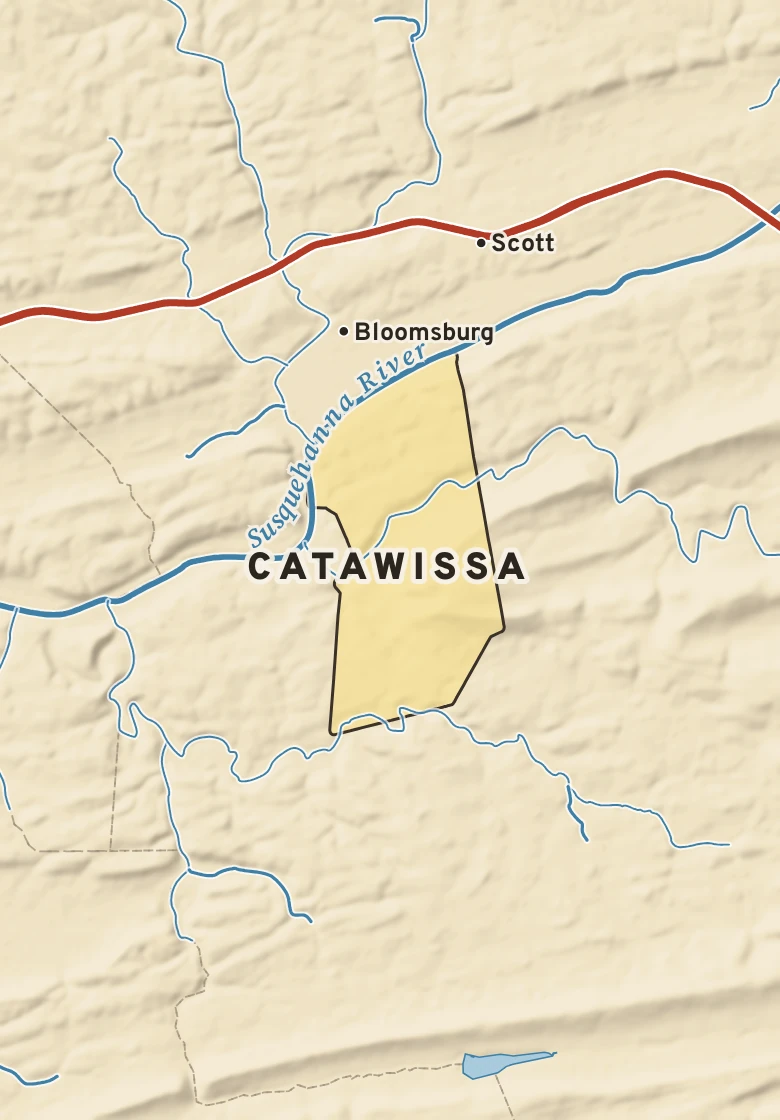 Atlas plate of Catawissa, Pennsylvania.