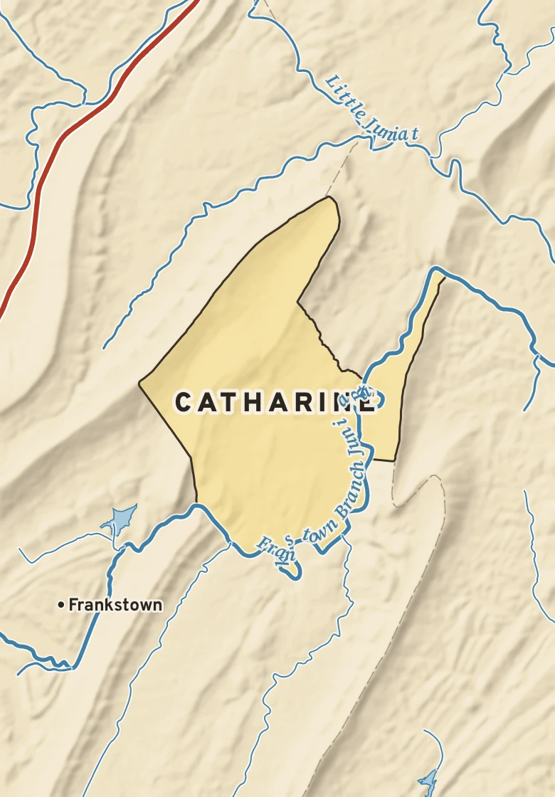 Atlas plate of Catharine, Pennsylvania.