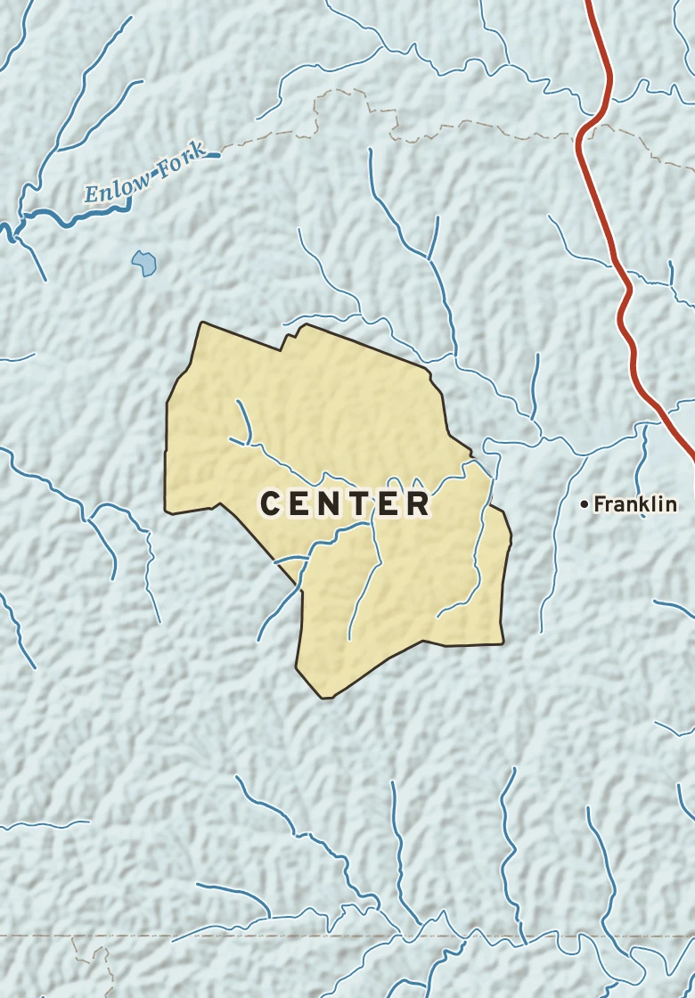 Atlas plate of Center, Pennsylvania.