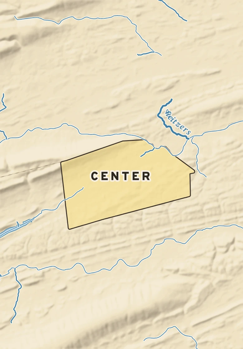 Atlas plate of Center, Pennsylvania.