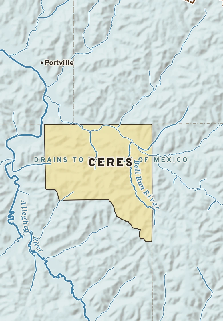 Atlas plate of Ceres, Pennsylvania.