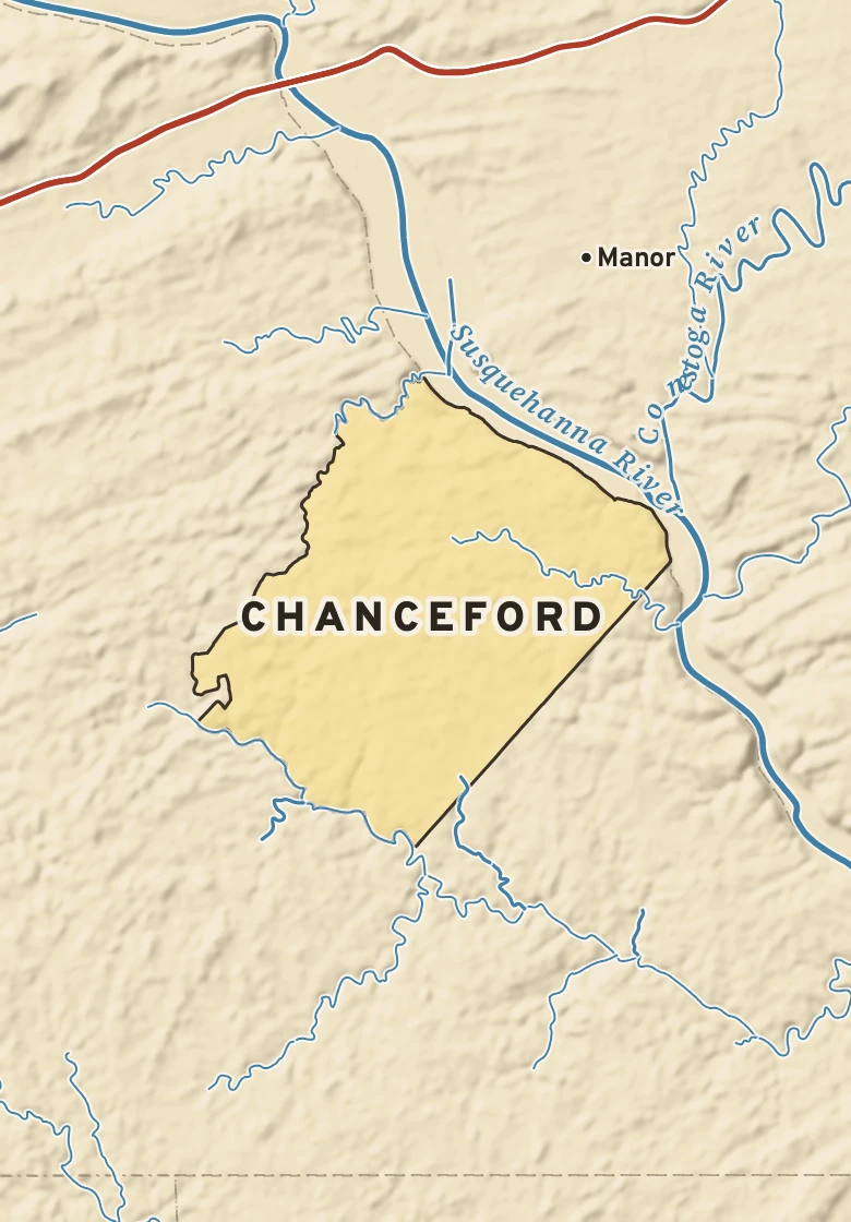 Atlas plate of Chanceford, Pennsylvania.