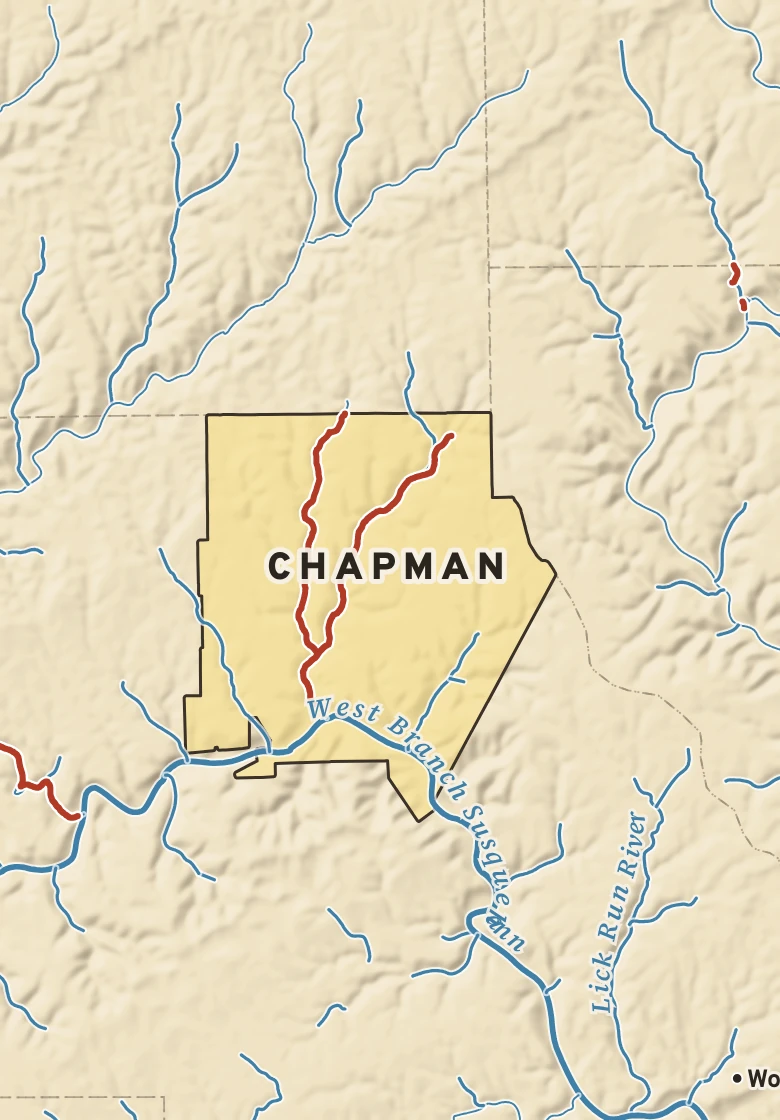 Atlas plate of Chapman, Pennsylvania.