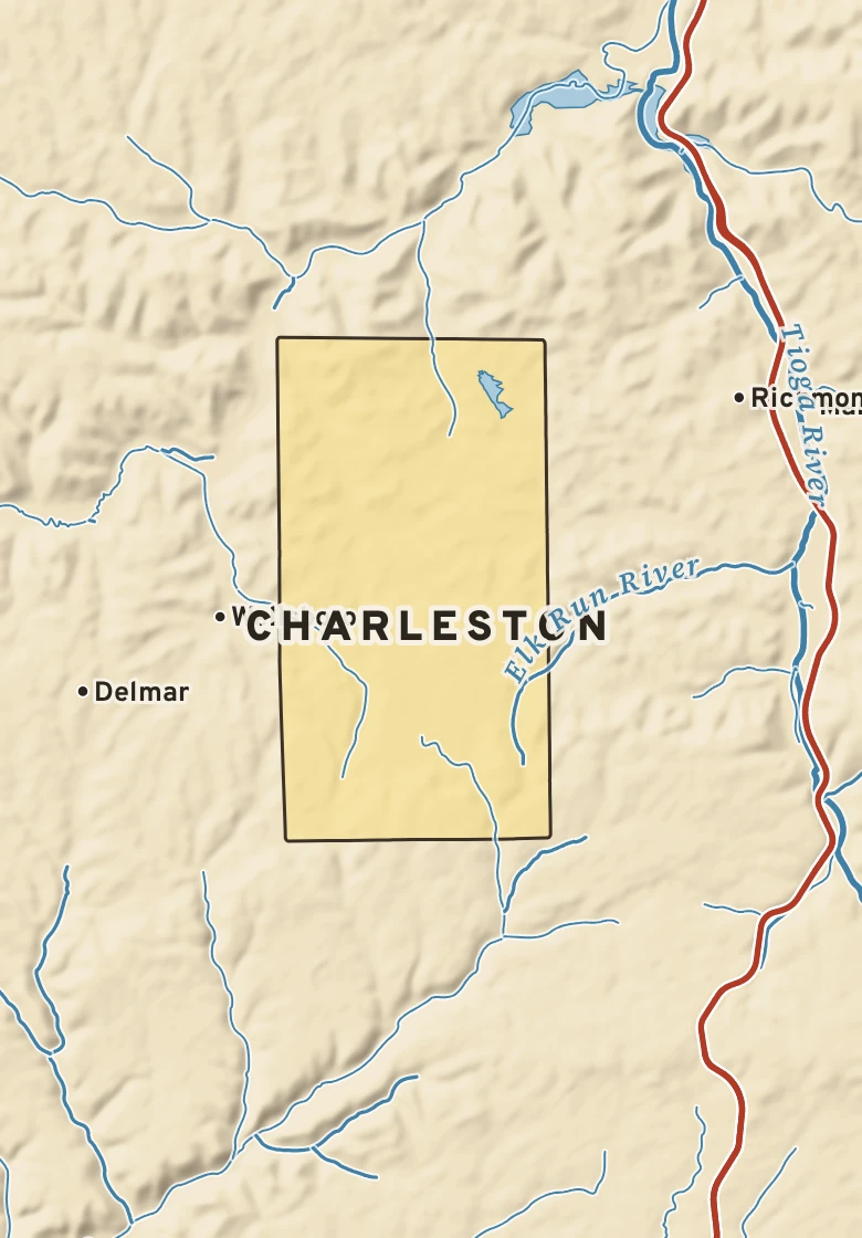 Atlas plate of Charleston, Pennsylvania.