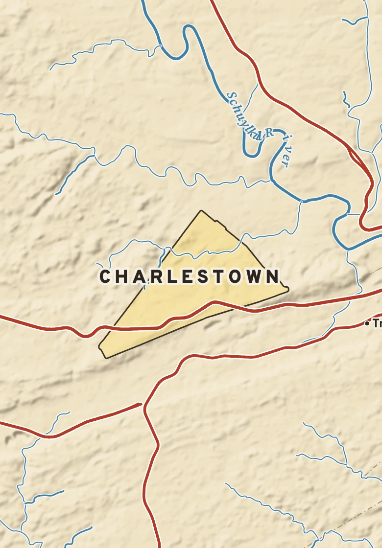 Atlas plate of Charlestown, Pennsylvania.