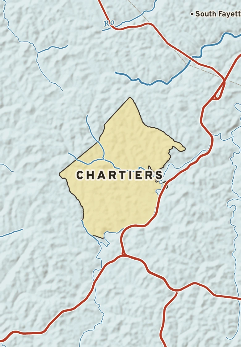 Atlas plate of Chartiers, Pennsylvania.