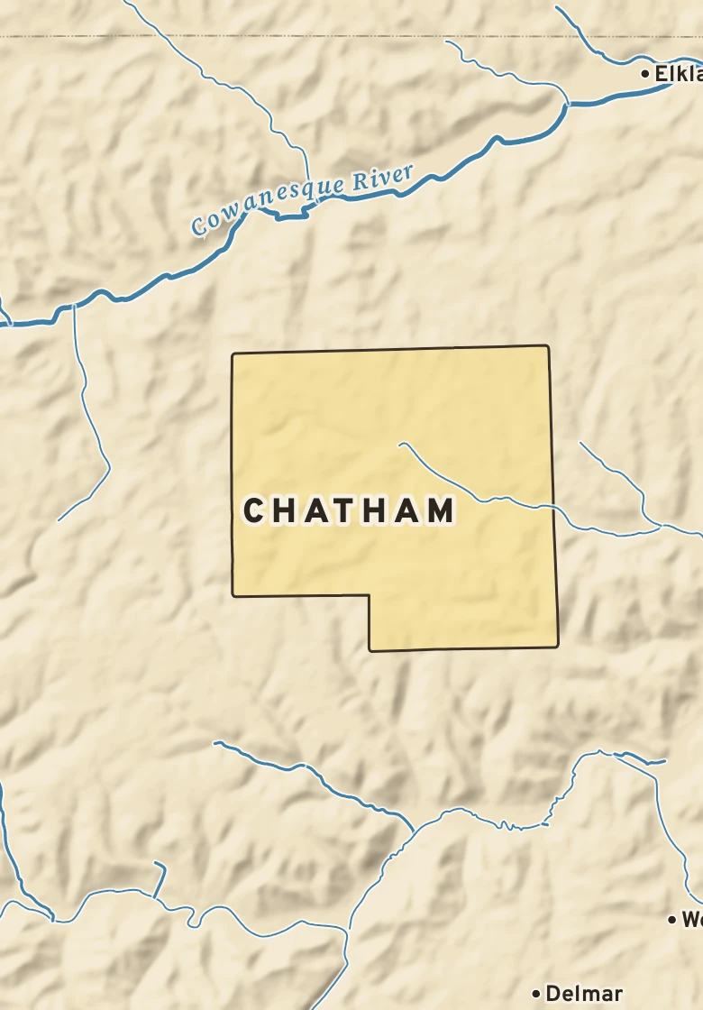 Atlas plate of Chatham, Pennsylvania.