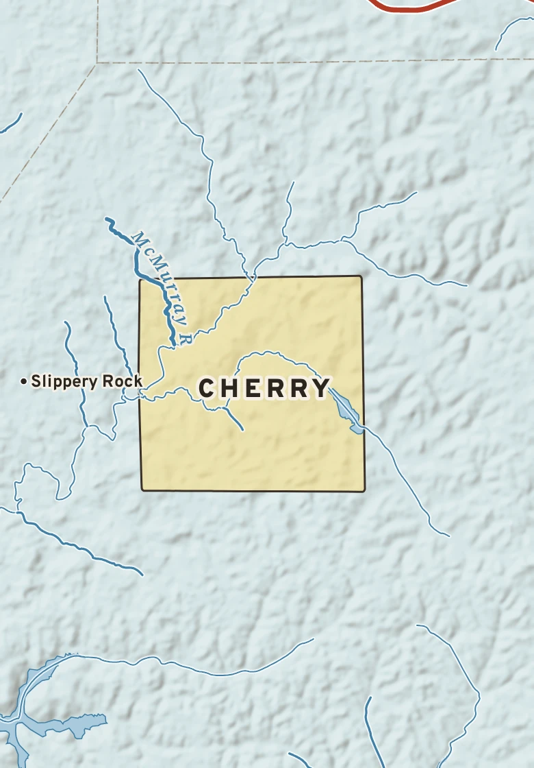 Atlas plate of Cherry, Pennsylvania.