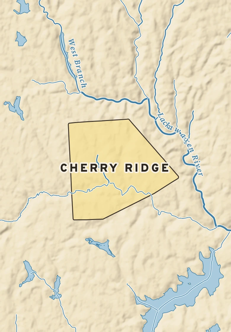 Atlas plate of Cherry Ridge, Pennsylvania.