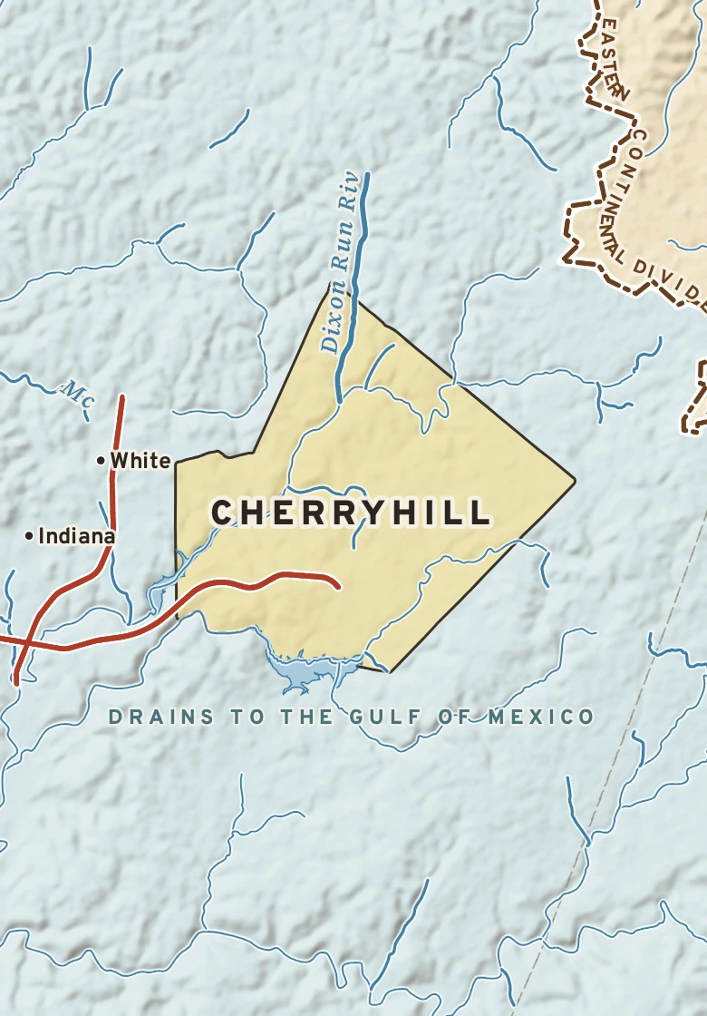 Atlas plate of Cherryhill, Pennsylvania.