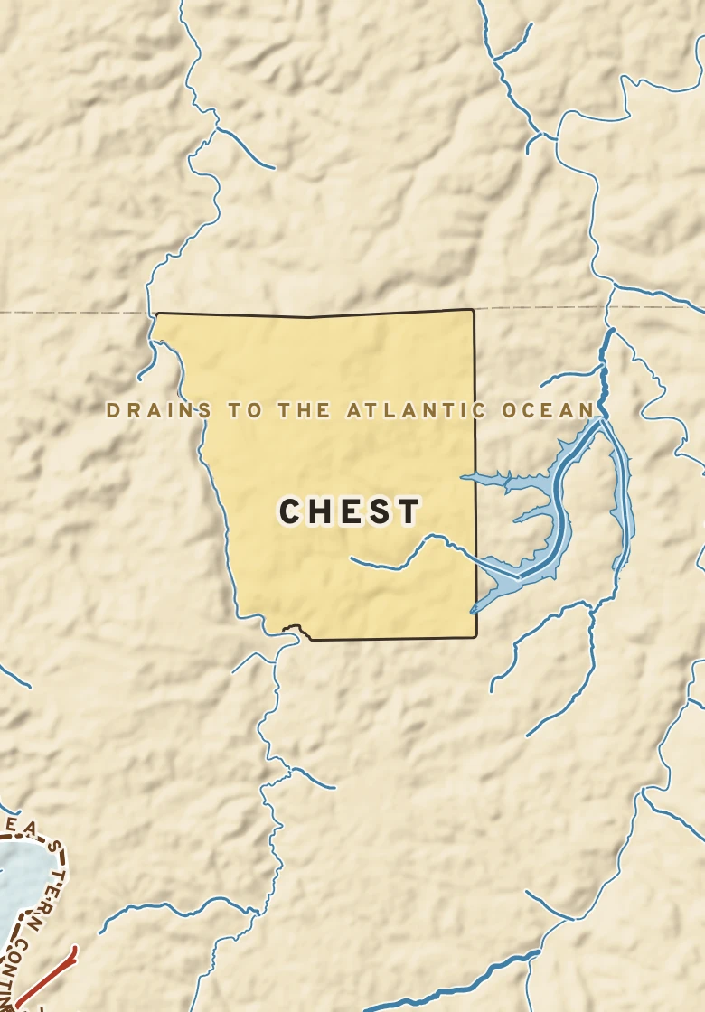 Atlas plate of Chest, Pennsylvania.
