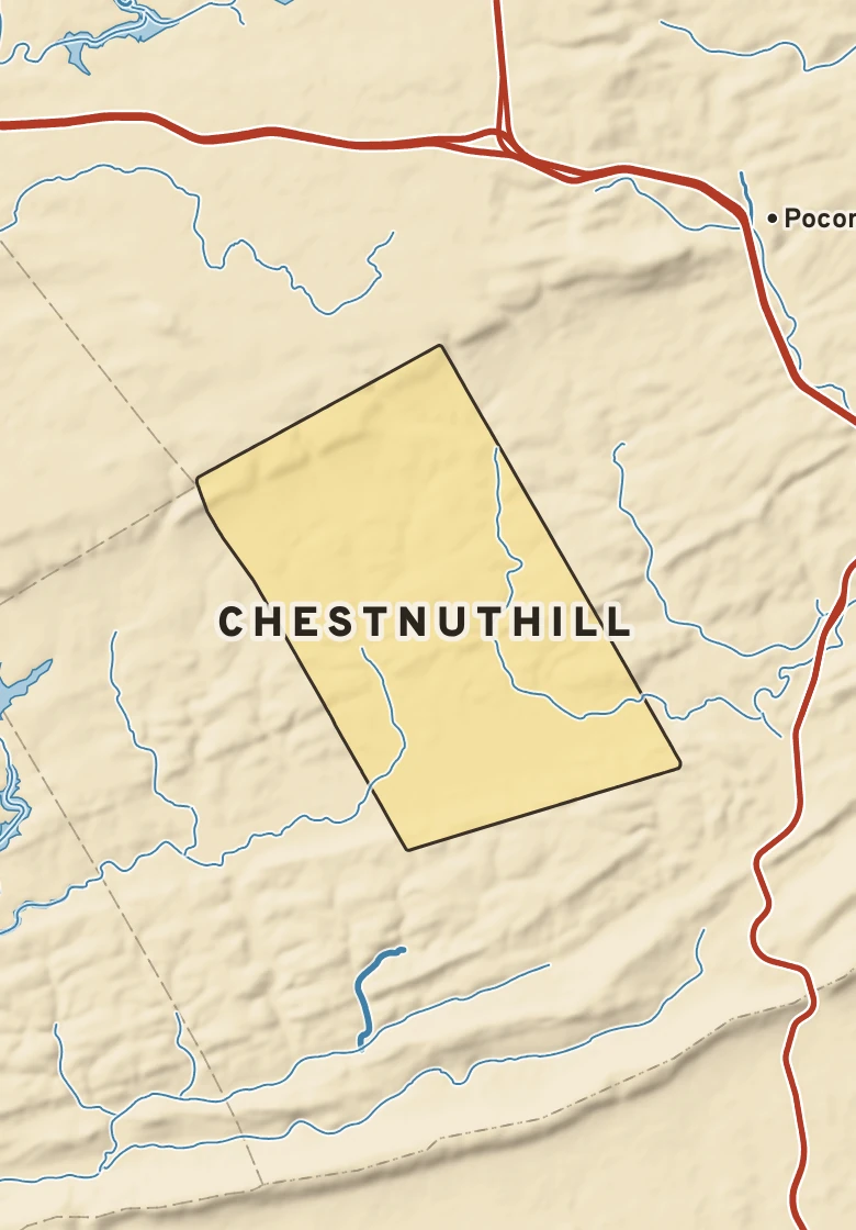 Atlas plate of Chestnuthill, Pennsylvania.