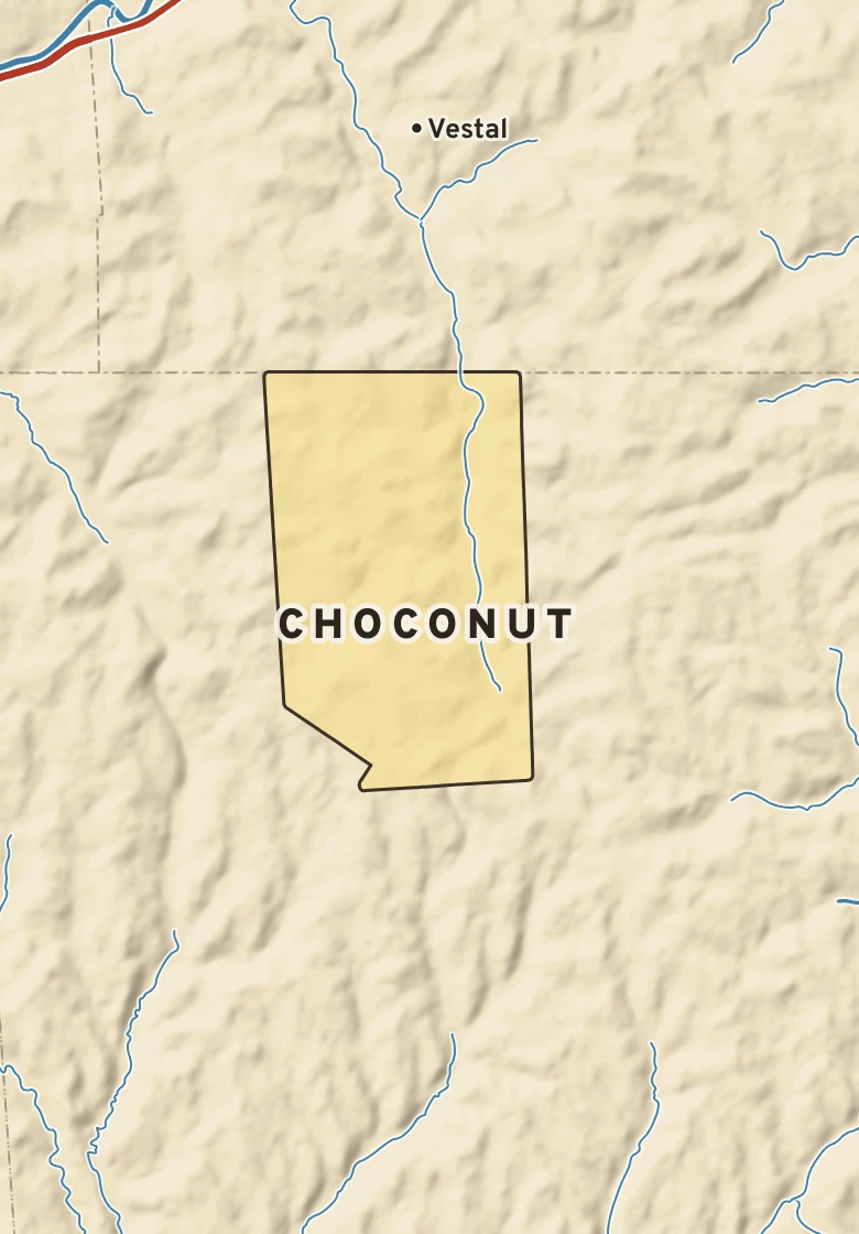 Atlas plate of Choconut, Pennsylvania.