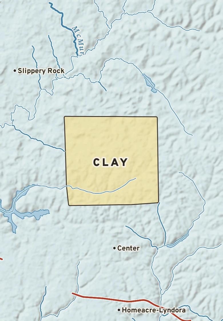 Atlas plate of Clay, Pennsylvania.