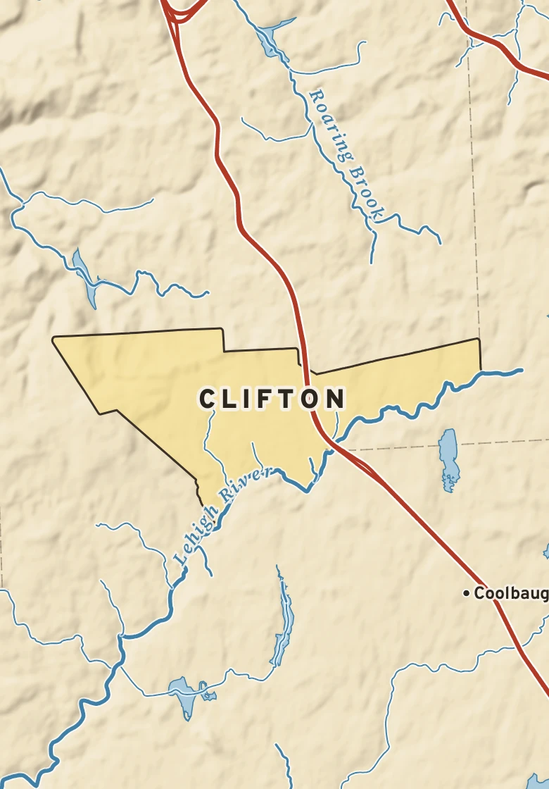 Atlas plate of Clifton, Pennsylvania.