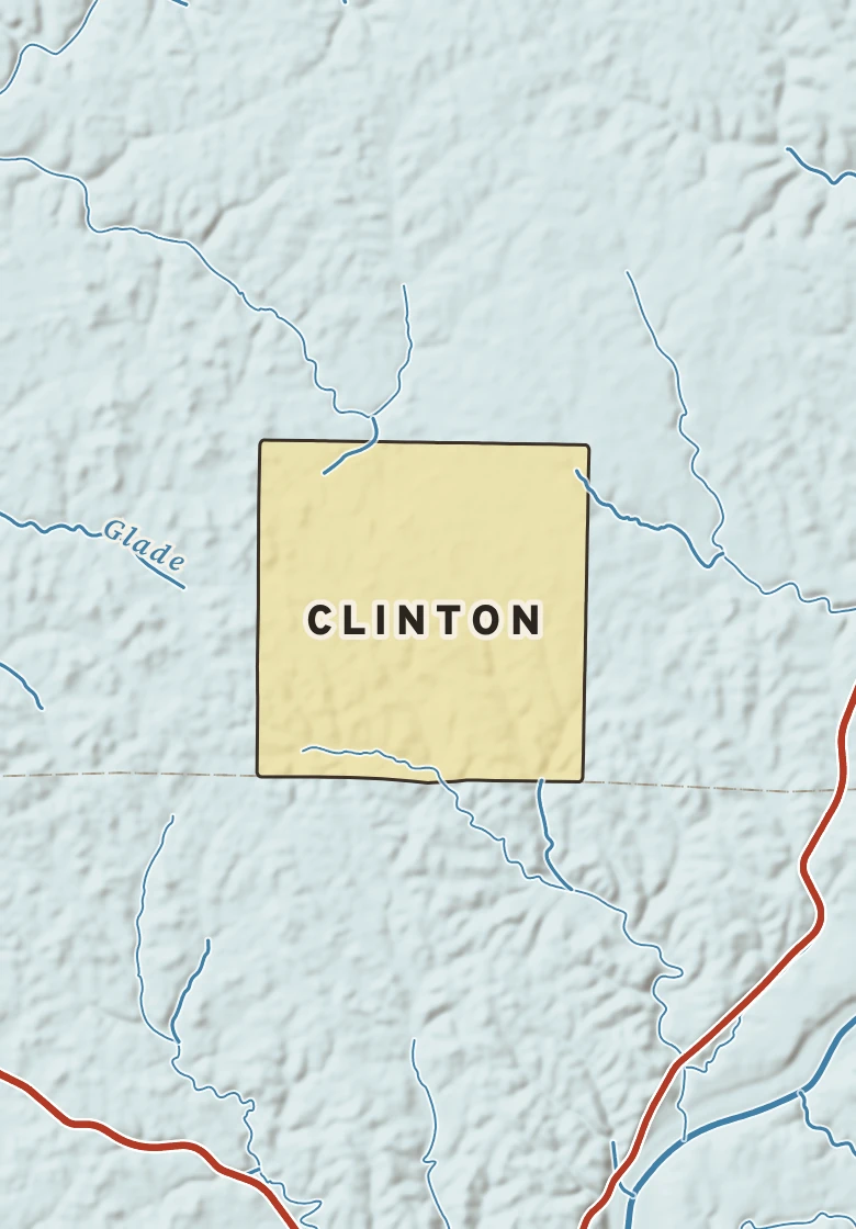 Atlas plate of Clinton, Pennsylvania.