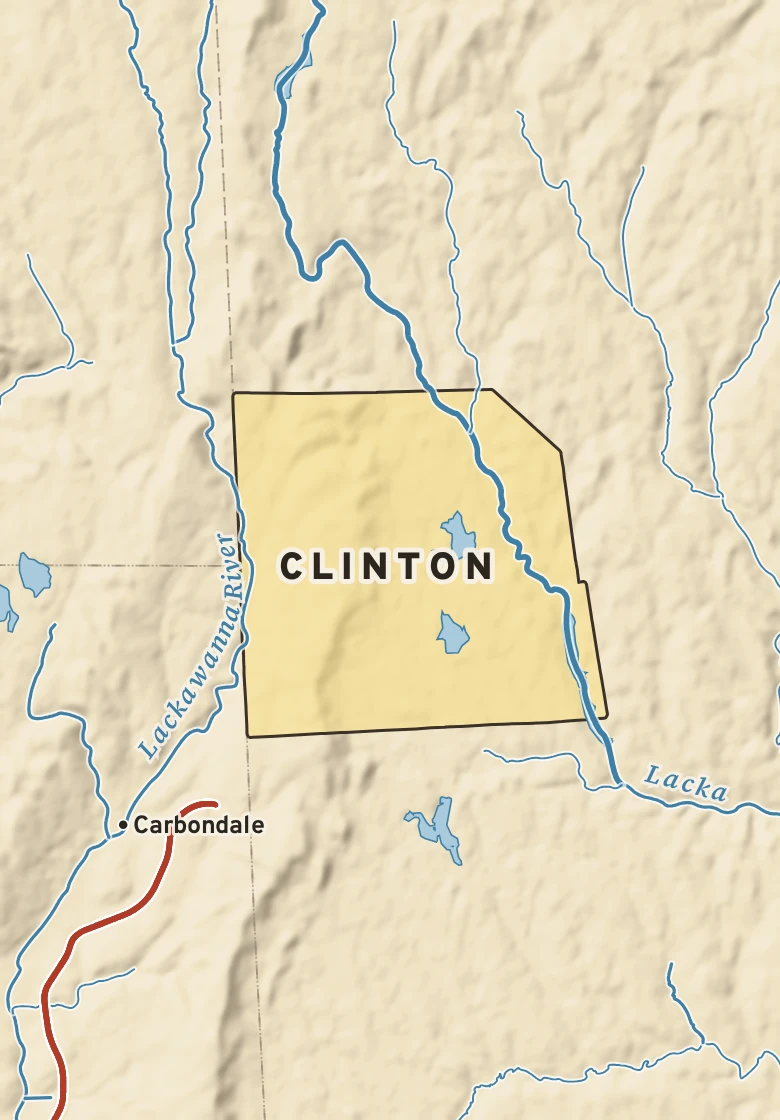 Atlas plate of Clinton, Pennsylvania.