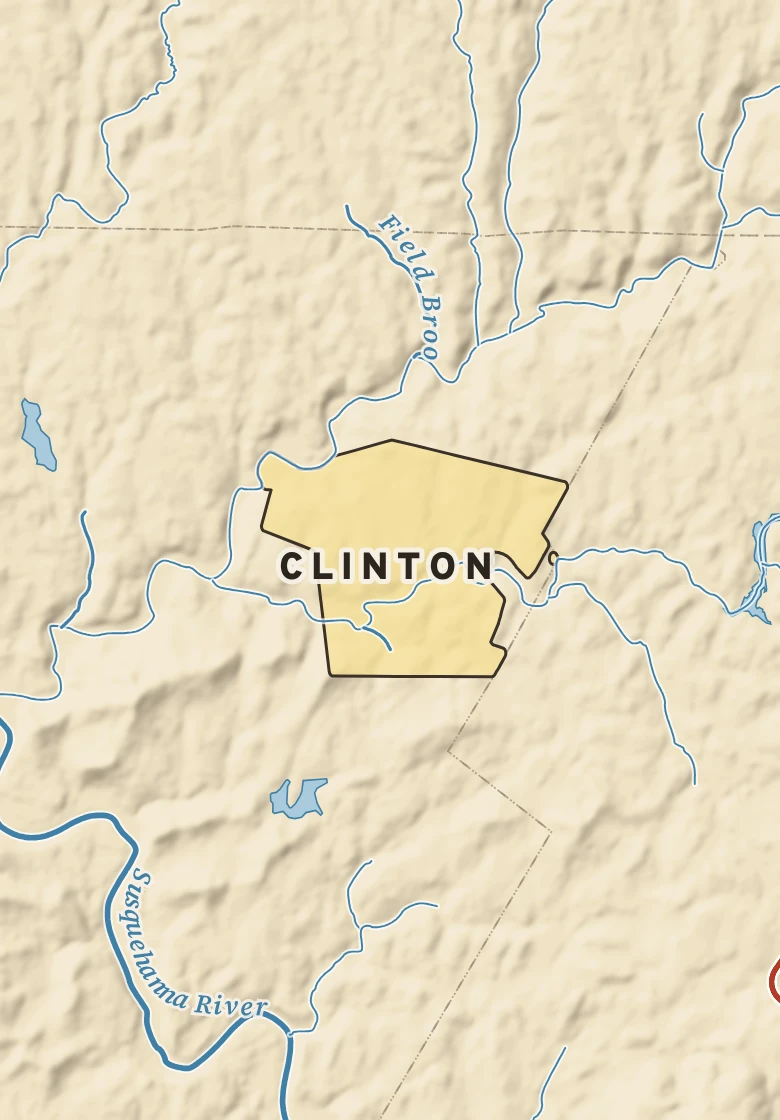 Atlas plate of Clinton, Pennsylvania.