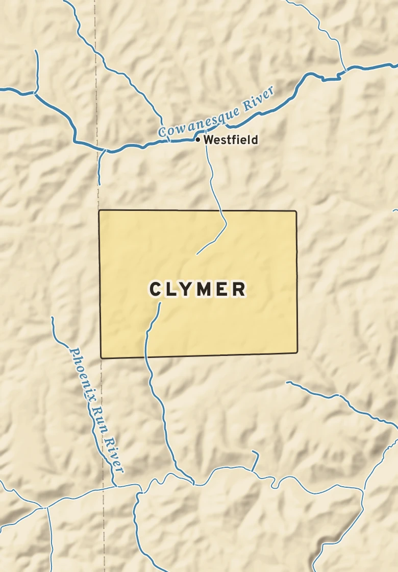 Atlas plate of Clymer, Pennsylvania.